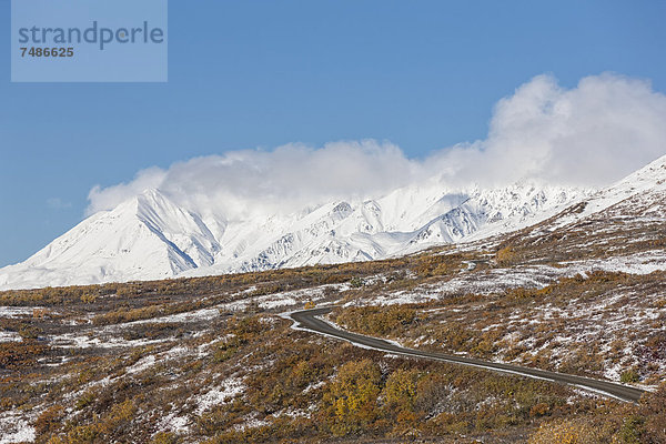 USA  Alaska  Blick auf die Alaska Range im Denali Nationalpark