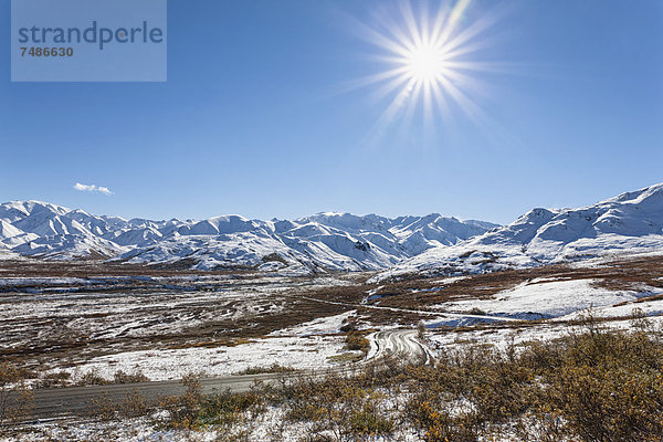 USA  Alaska  Blick auf die Alaska Range im Denali Nationalpark