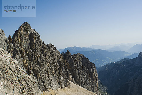 Deutschland  Bayern  Blick auf die Zugspitze