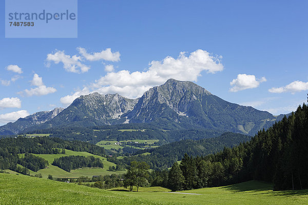 Österreich  Oberösterreich  Blick auf den Kleinen Pyhrgasberg und den Großen Pyhrgasberg