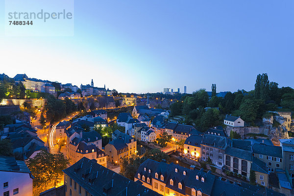 Luxemburg  Blick auf die Stadt