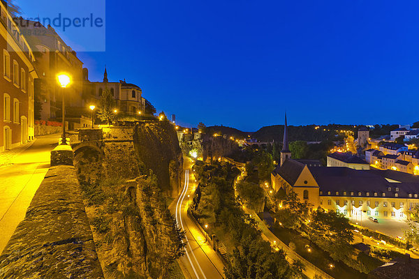 Luxemburg  Blick auf die Abtei Neumünster
