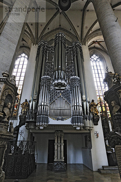 Die Orgel im Eichstätter Dom  Eichstätt  Bayern  Deutschland  Europa