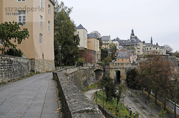 Altstadt  Bockfelsen  Stadtbefestigung  Luxemburg  Europa  ÖffentlicherGrund