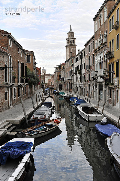 Europa Gebäude Venetien Italien Viertel Menge