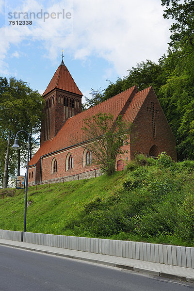 Stadt Meer Urlaub Baltikum Dorfkirche