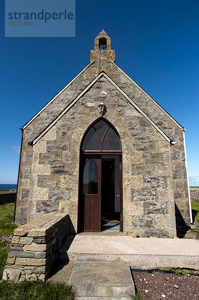 Methodist Chapel  erbaut 1886  Fair Isle  Shetlands  Schottland  Großbritannien  Europa