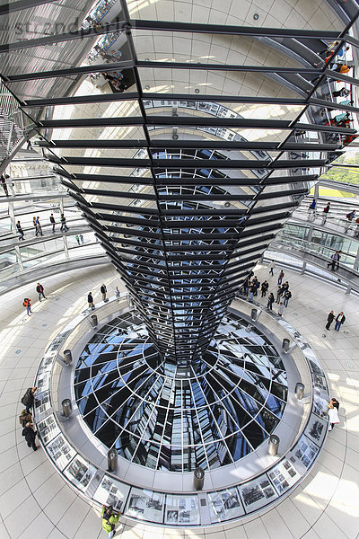 Reichstagskuppel  Innenansicht  Berlin  Deutschland  Europa