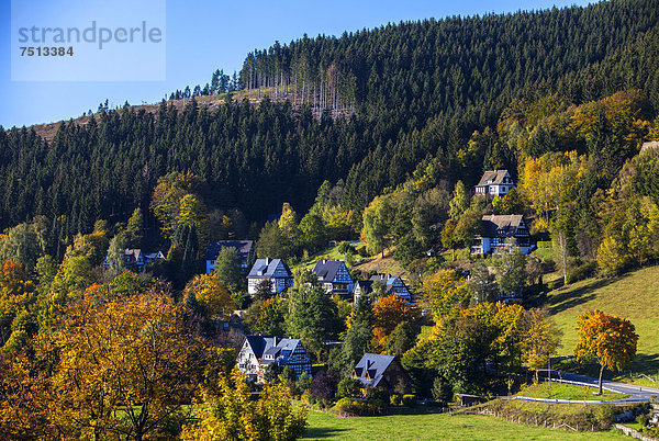 Europa Stadt Ortsteil Deutschland Nordrhein-Westfalen Sauerland Nordrhein-Westfalen