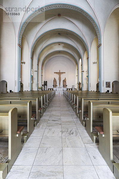 Barocke  katholische Marienkirche  1725 geweiht  Löhrstraße  Siegen  Kreis Siegen-Wittgenstein  Siegerland  Nordrhein-Westfalen  Deutschland  Europa