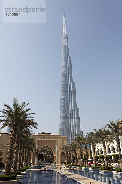Vereinigte Arabische Emirate VAE Eingang Hotel Palast Schloß Schlösser Naher Osten Asien