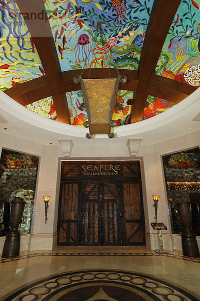 Eingang zum Steakhouse Seafire  Luxushotel Atlantis  The Palm Jumeirah  Dubai  Vereinigte Arabische Emirate  Naher Osten  Asien