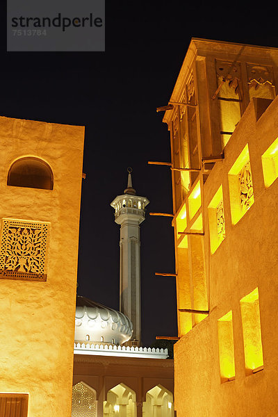 Vereinigte Arabische Emirate VAE Wind reparieren Naher Osten Asien Moschee