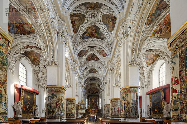 Stiftskirche  Stift Kremsmünster  Traunviertel  Oberösterreich  Österreich  Europa