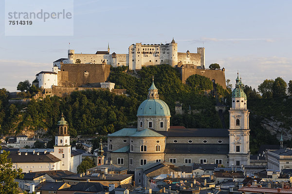 Europa Berg Kathedrale Österreich Glockenspiel Kapuzinerberg Salzburg