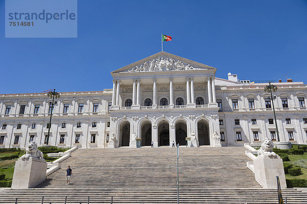 Parlamentsgebäude  Assembleia da Republica  Palacio de Sao Bento  Lissabon  Portugal  Europa
