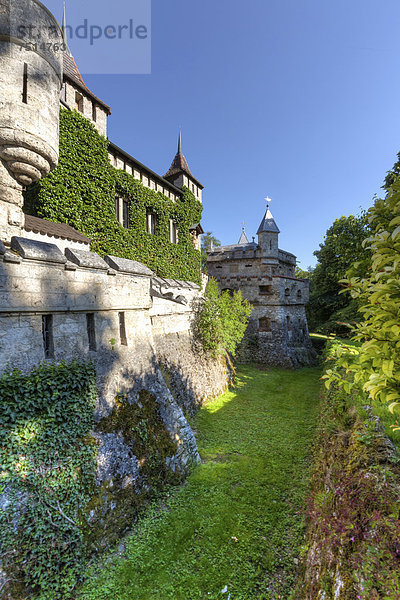 Schloss Lichtenstein  Honau  Baden-Württemberg  Deutschland  Europa