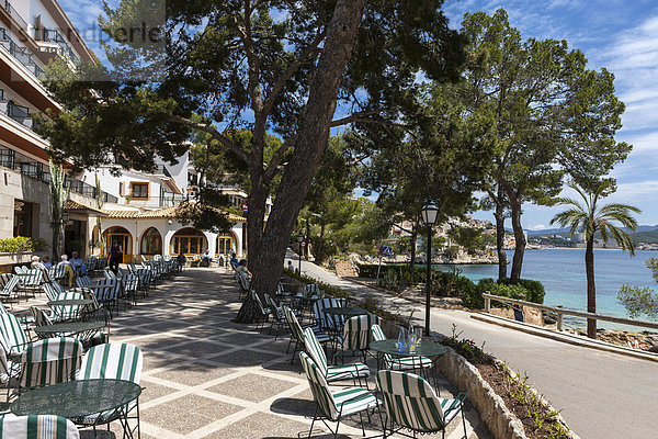 Europa Hotel Ansicht Mallorca Balearen Balearische Inseln Bucht Spanien