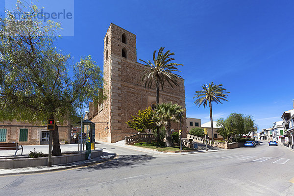 Kirche de S'Horta  Horta  Mallorca  Balearen  Spanien  Europa