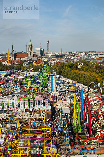 Oktoberfest  München  Bayern  Deutschland  Europa