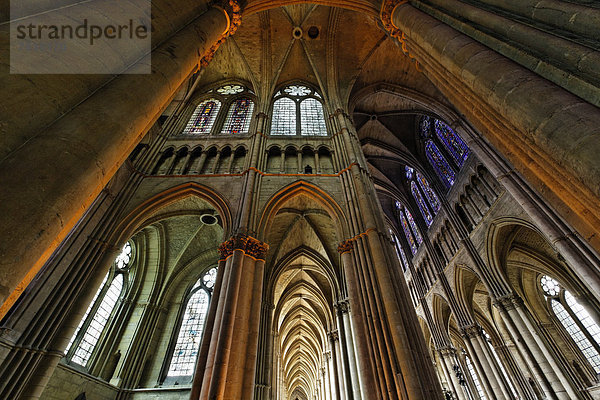 Kathedrale Notre Dame Reims  Via Francigena  Frankenstraße  Departement Marne  Region Champagne-Ardennen  Frankreich  Europa
