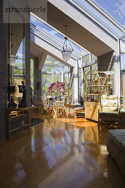 Wohnhaus Zimmer Konzept offen Nachbarschaft Wohnzimmer Kanada Möbel modern Quebec Peddigrohr