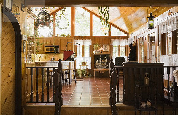 Wohnhaus Küche innerhalb Nachbarschaft Holz Kanada Quebec