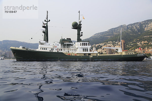 Europa Boot Anker werfen ankern Yacht bauen ziehen Mittelmeer Monaco