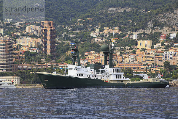 Europa Boot Anker werfen ankern Yacht bauen ziehen Mittelmeer Monaco
