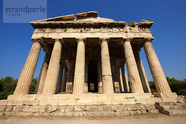 Tempel des Hephaistos  Agora von Athen  Griechenland  Europa