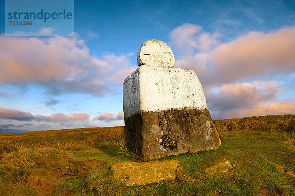 'Fat Bettys-Kreuz  Rosedale Landzunge  North-York-Moors-Nationalpark  North Yorkshire  England  Großbritannien  Europa'