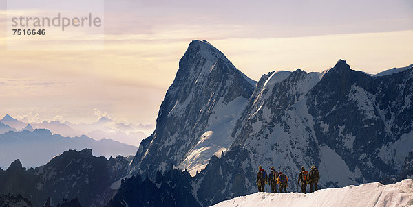 Bergsteiger Frankreich Europa verlassen Bergmassiv