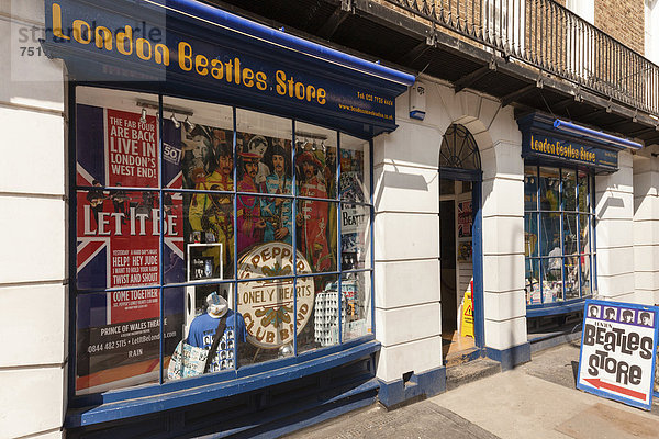 Europa Großbritannien London Hauptstadt Straße Laden Bäcker Schaufenster England