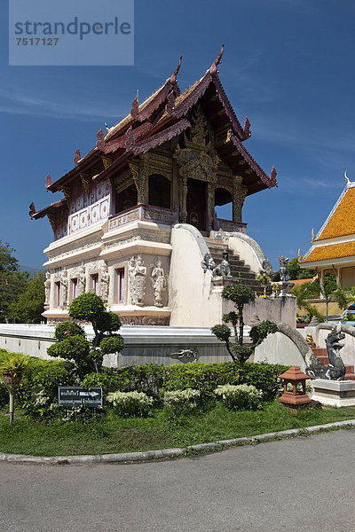 Hor Trai  Bibliothek  Wat Phra Singh  Chiang Mai  Nordthailand  Thailand  Asien