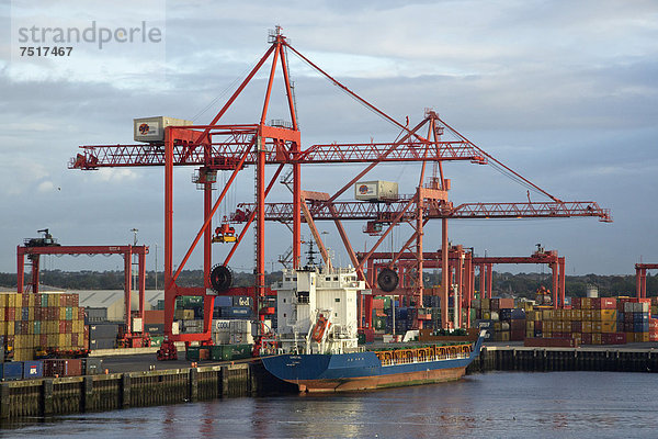 Verladekräne  Dublin Port  Irland  Europa