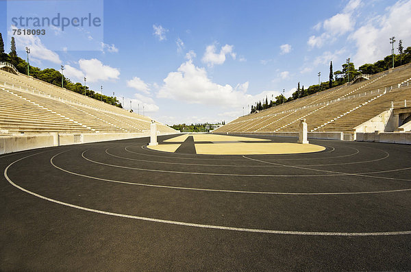 Panathinaikos  Stadion der ersten neuzeitlichen Olympischen Spiele 1896  Athen  Griechenland  Europa