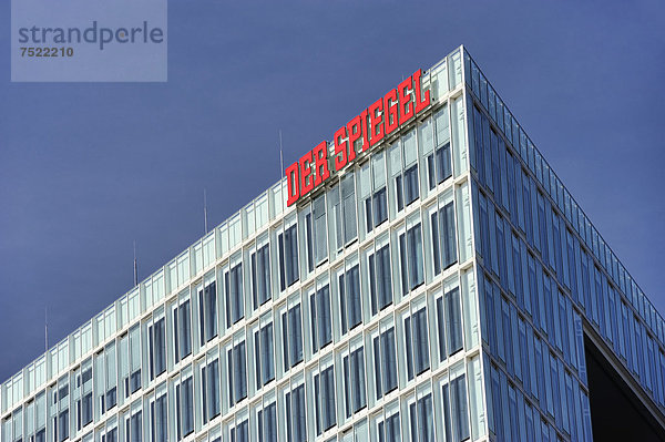 Spiegel-Verlagsgebäude an der Ericusspitze in der Hafencity von Hamburg  Deutschland  Europa