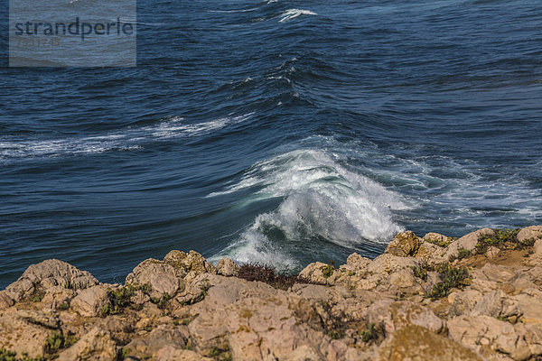 Wellen  Carrapateira  Algarve  Westküste  Portugal  Atlantik  Europa