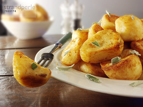 Traditionelle englische Bratkartoffeln