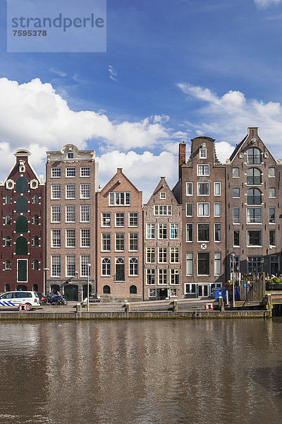 Amsterdam Hauptstadt Europa Gebäude Geschichte vorwärts Niederlande Damrak