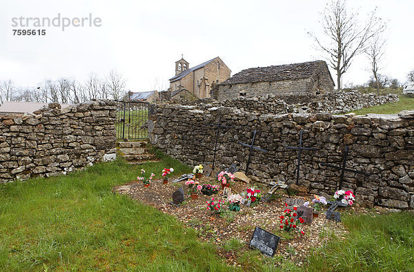 Frankreich Europa UNESCO-Welterbe Friedhof Languedoc-Roussillon