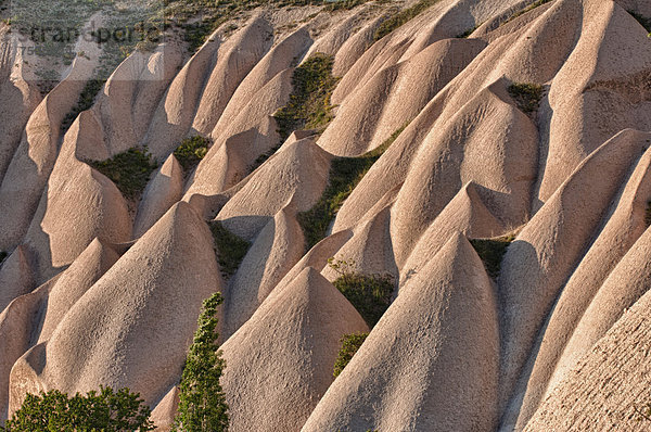 Felsformation  Uchisar  Nationalpark Göreme  UNESCO-Welterbe  Kappadokien  Türkei