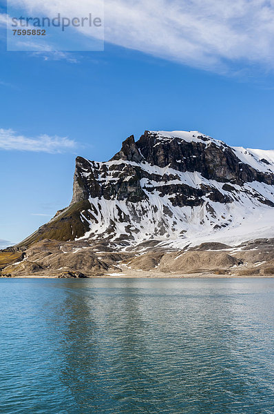 Alkehornet  Westküste von Spitzbergen  Svalbard  Norwegen  Europa