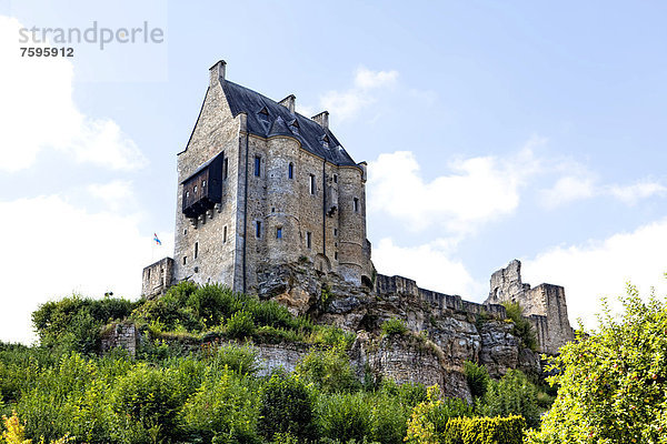 Die Burg Fels  11. Jahrhundert  Larochette  Fels oder Fiels  Großherzogtum Luxemburg  Europa  ÖffentlicherGrund