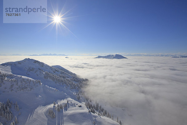 Mangfallgebirge im Winter  Bayern  Deutschland