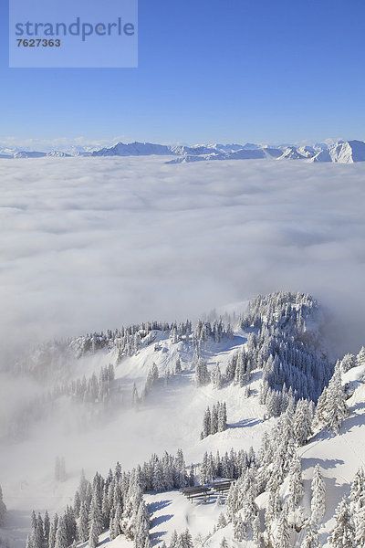 Mangfallgebirge im Winter  Bayern  Deutschland