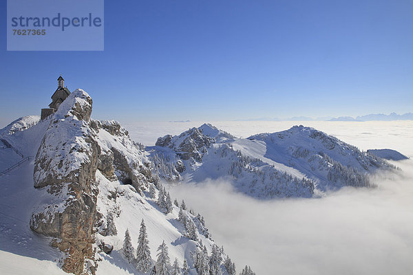 Wendelstein im Winter  Bayern  Deutschland