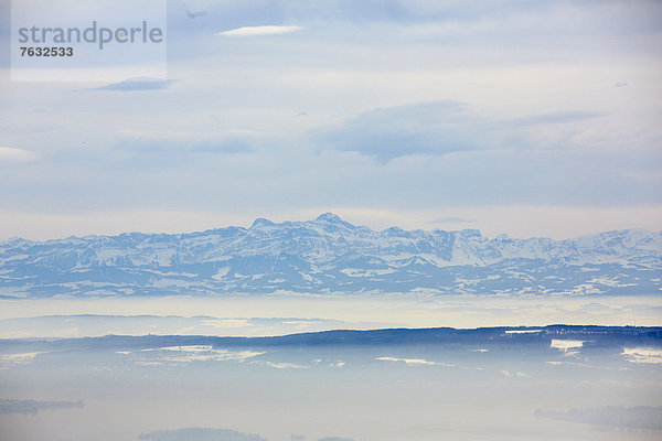 Schweizer Alpen und Bodensee  Deutschland  Europa