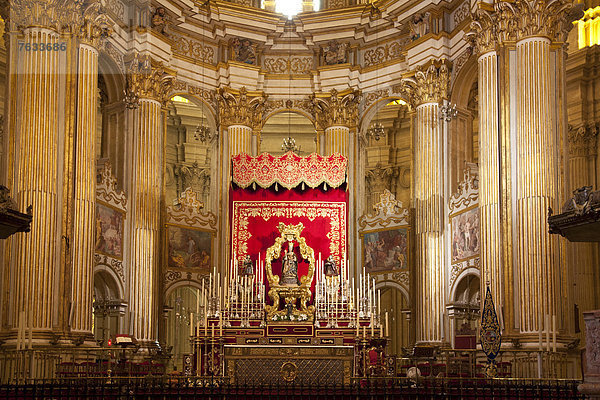 Kapelle in der Kathedrale Catedral de la EncarnaciÛn  M·laga  Andalusien  Spanien  Europa
