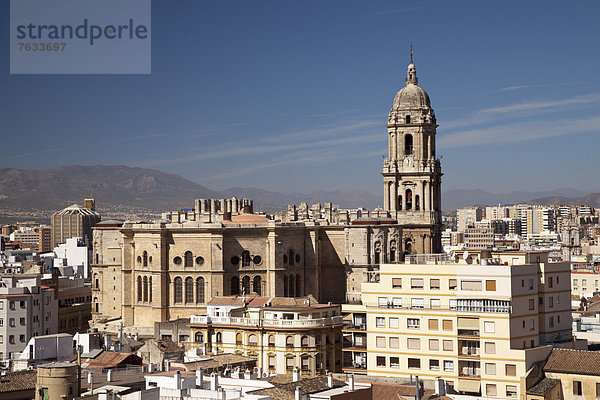 Europa Großstadt Geschichte Festung Ansicht Andalusien Kathedrale Spanien